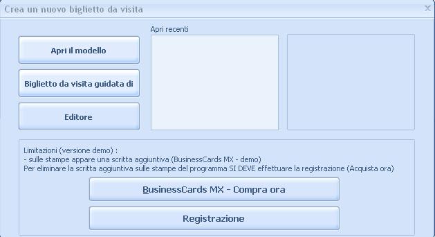 creare biglietti da visita