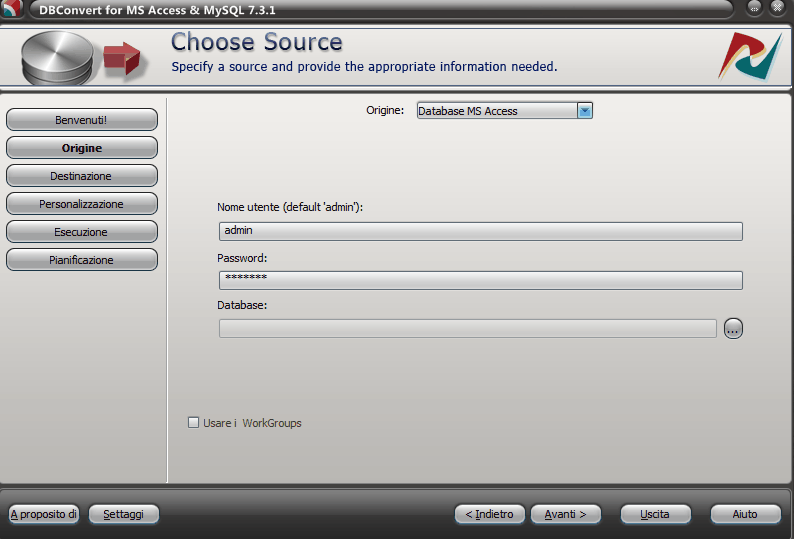 convertitore mysql
