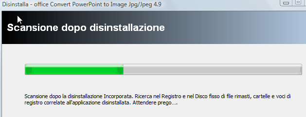 disinstallare i programmi