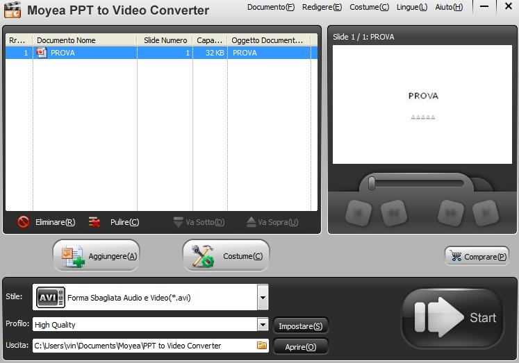 powerpoint in video