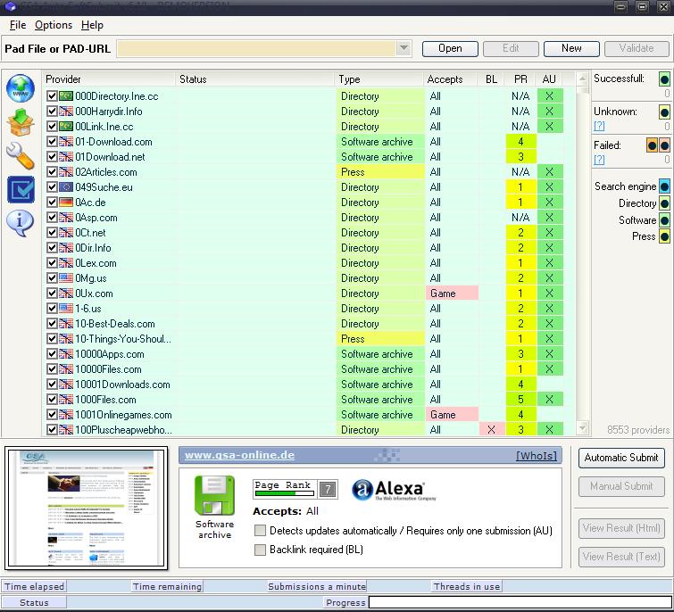 Sottomettere Software