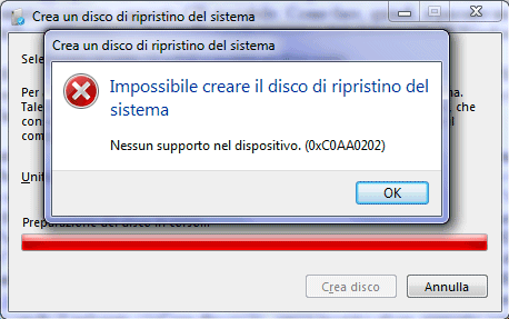 disco di ripristino