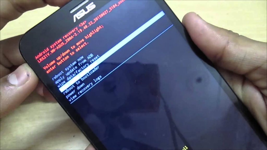 Come fare hard reset Asus ZenFone 2