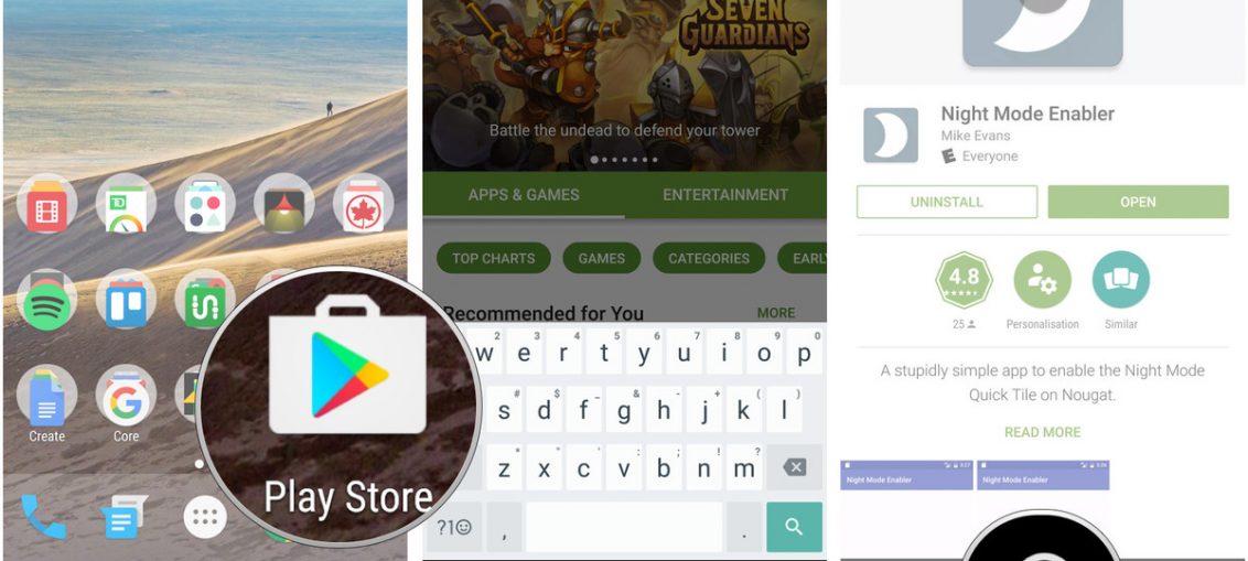 Ecco come attivare la modalità notturna in Android Nougat 7.0