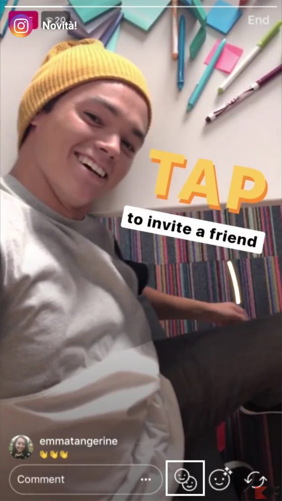 Come fare dirette live condivise con gli amici su Instagram 