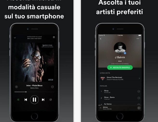 Scaricare musica da Spotify su smartphone