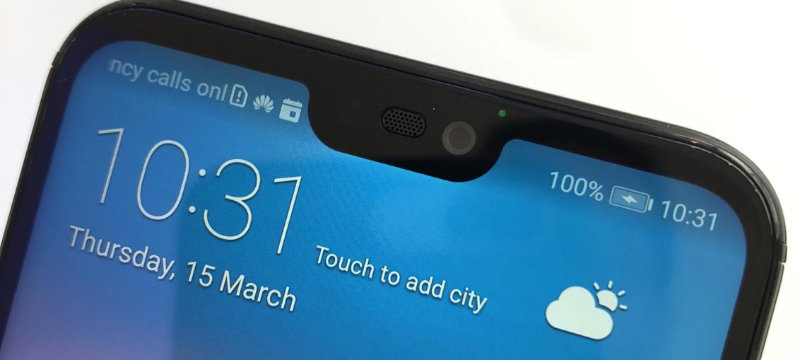 Come eliminare l'effetto notch su Huawei P20 Lite