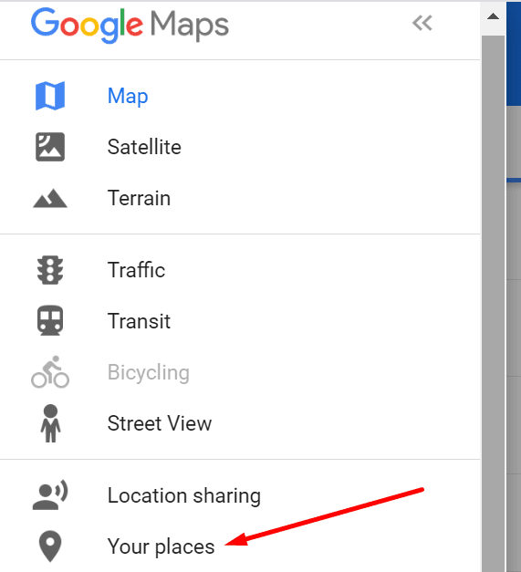 google maps i tuoi luoghi
