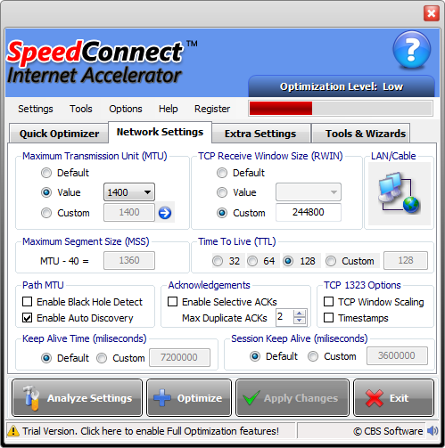 accelerare connessione internet chiavetta