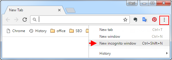 Open New Incognito Windows