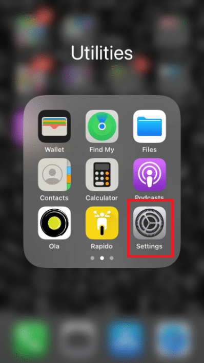 Vai alle impostazioni del tuo iPhone