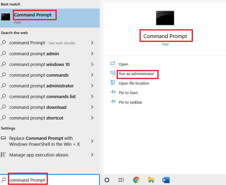 Apri il prompt dei comandi come amministratore. Correggi il codice di errore di aggiornamento di VMware Tools 21001 in Windows 10