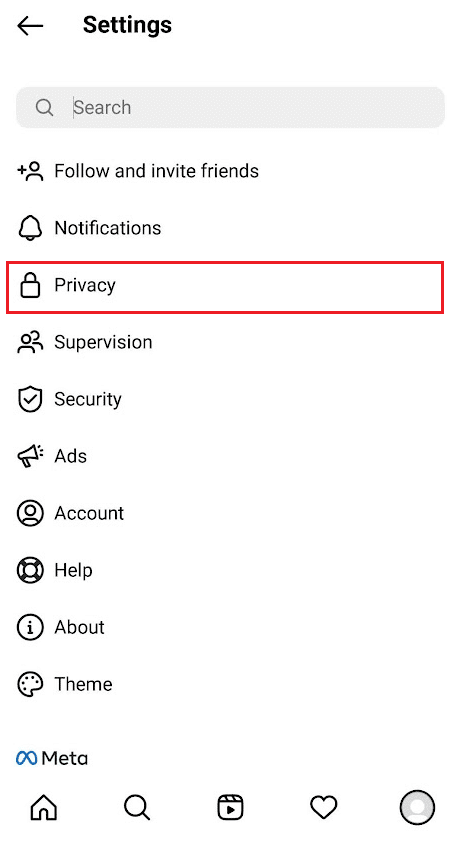 Tocca su Impostazioni - Privacy | Come ordinare i commenti di Instagram 