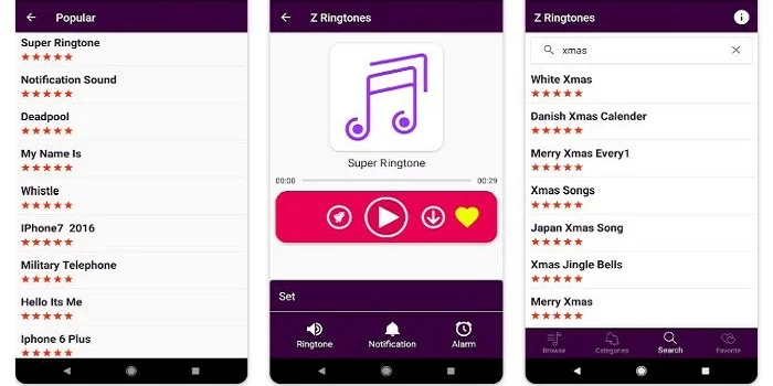 Suonerie di notifica per Android