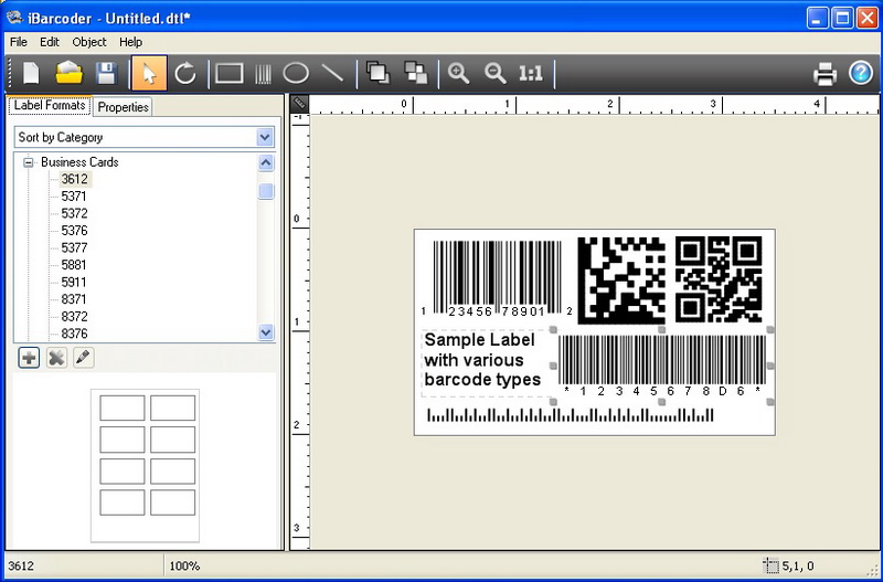 Barcode application for Windows image