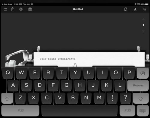 App per tastiera Hanx Writer per iPad